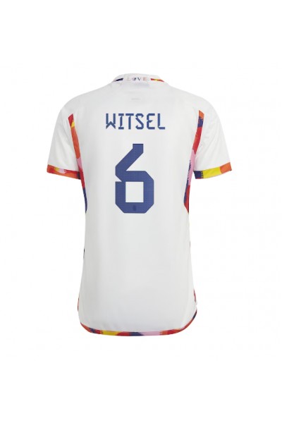 Belgia Axel Witsel #6 Jalkapallovaatteet Vieraspaita MM-kisat 2022 Lyhythihainen